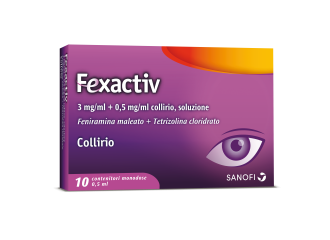 Fexactiv 3 mg/ml + 0,5 mg/ml collirio, soluzione