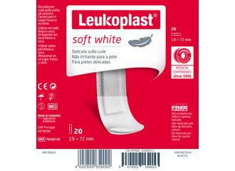 Leukoplast soft white 72 x 19 cm 20 pezzi